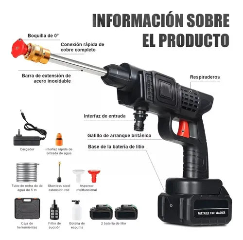 Hidrolavadora 6 chorros mas Accesorios